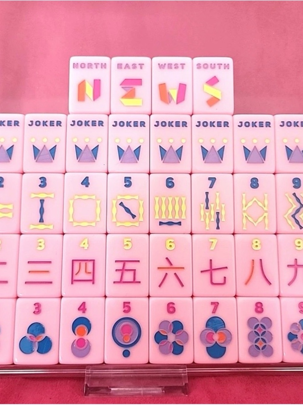 Pastel Pink Mahjong Tile Set - looks like The Mahjong Line